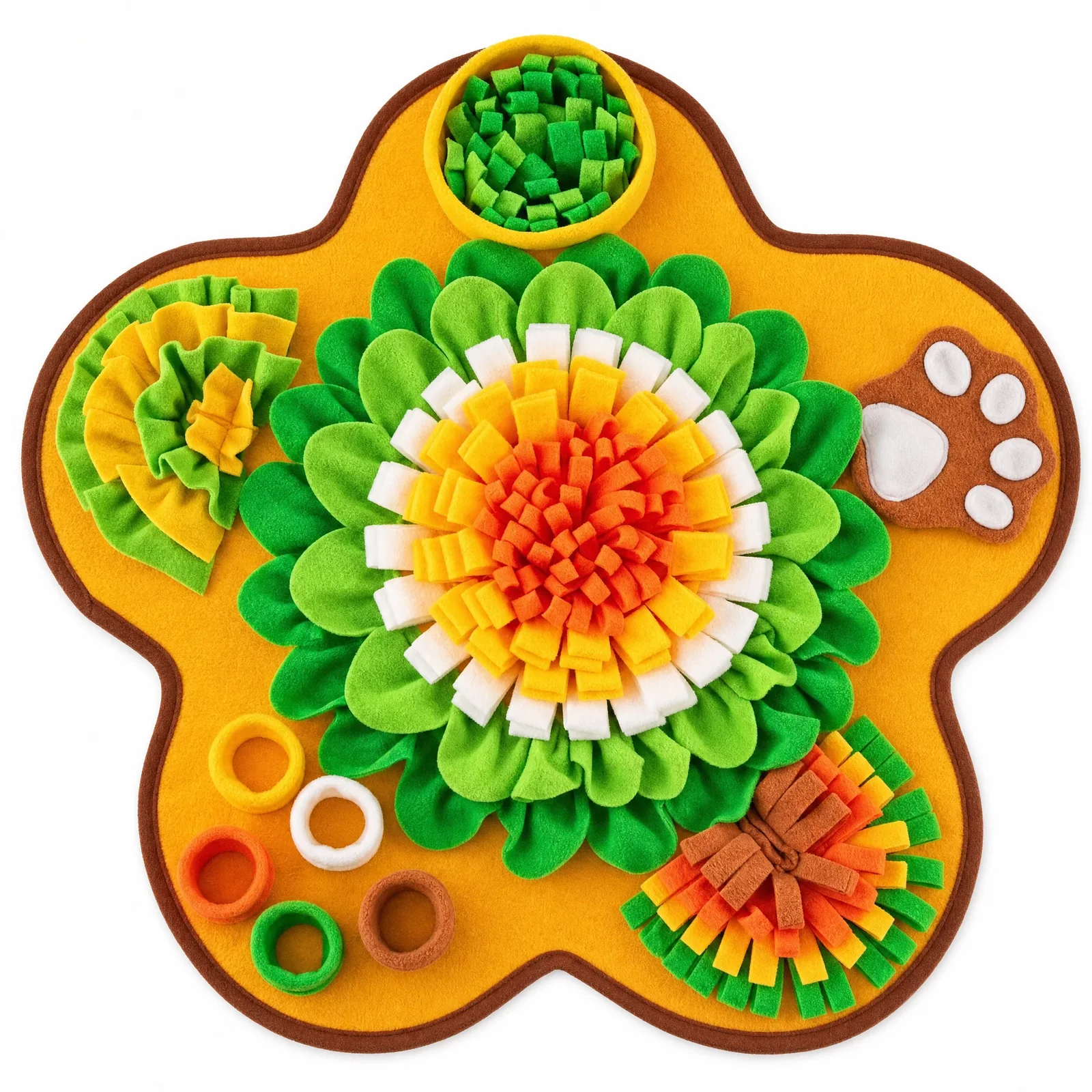 Productfoto van Pootbloem Snuffelmat Oranje · Snuffelmaatje & co
